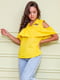 Блуза желтая с вышивкой | 5825559 | фото 2