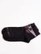 Шкарпетки чорні в смужку і в принт | 5825689 | фото 2