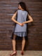Сукня комбінованого кольору з написом | 5825768 | фото 2