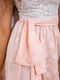 Платье персикового цвета с узором | 5825807 | фото 5