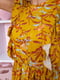 Платье горчичного цвета в цветочный принт | 5825823 | фото 5