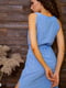 Сукня блакитна в горошок | 5825830 | фото 4