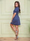 Сукня-сорочка синя в цяточку | 5825835 | фото 3