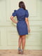 Сукня-сорочка синя в цяточку | 5825835 | фото 4