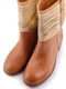 Ботинки коричневые с декором | 5691663 | фото 4