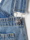 Комбинезон голубой джинсовый | 5832008 | фото 2