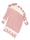 Туніка молочно-рожева в смужку з написами | 5292570 | фото 2