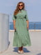 Платье оливкового цвета | 5832525 | фото 3