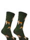 Шкарпетки зелені в принт | 5840941 | фото 6
