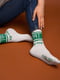 Шкарпетки білі з логотипом | 5840959
