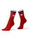 Шкарпетки червоні в смужку і в принт | 5841359 | фото 2