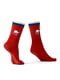 Шкарпетки червоні в смужку і в принт | 5841359 | фото 3