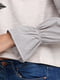 Блуза світло-сіра з принтом | 5846100 | фото 4