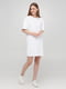 Сукня-футболка біла | 5844360