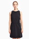 Платье черное с эластичным поясом | 5852548 | фото 2