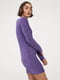 Платье фиолетовое велюровое | 5853294 | фото 2