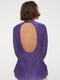 Платье фиолетовое велюровое | 5853294 | фото 3