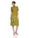 Платье оливкового цвета | 3257629 | фото 7