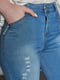 Капри синие джинсовые | 4531705 | фото 12