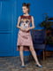 Сукня світло-рожева з принтом | 5858754 | фото 3