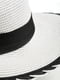 Шляпа бело-черная | 5858862 | фото 4