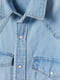 Сорочка блакитна джинсова | 5856029 | фото 2