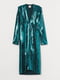 Сукня темно-бірюзова, декорована паєтками | 5856176