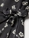 Сукня чорна з квітковим принтом | 5856262 | фото 2