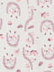 Боди бело-розовое с принтом | 5859289 | фото 2