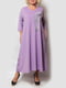 Сукня А-силуету бузкового кольору з принтом | 5859662 | фото 2