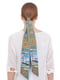 Шарф-краватка комбінованого забарвлення в принт | 5860219 | фото 2