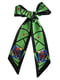 Шарф-галстук черно-зеленый в принт | 5860222 | фото 2