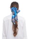Шарф-краватка блакитний в принт | 5860223 | фото 3