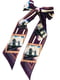 Шарф-краватка фіолетовий в принт | 5860224 | фото 2