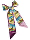 Шарф-краватка рожево-фіолетовий в принт | 5860225 | фото 2