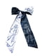 Шарф-галстук черно-белый в принт | 5860233 | фото 2