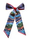 Шарф-краватка червоно-синій в принт | 5860235 | фото 2