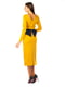 Сукня-футляр жовта з розрізом | 5860413 | фото 3