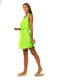 Платье А-силуэта зеленое | 5860421 | фото 2