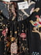 Сукня А-силуету чорна в квітковий принт | 5860849 | фото 2
