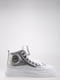 Кросівки сріблястого кольору з логотипом | 5865820 | фото 3