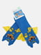 Шкарпетки сині в принт | 5851730 | фото 2