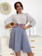 Сукня А-силуету комбінованого кольору в горошок | 5867068
