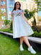 Сукня А-силуету біла з квітковою вишивкою | 5867108 | фото 3
