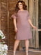 Сукня-футляр кольору мокко в горошок | 5867244 | фото 3