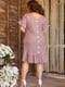 Сукня-футляр кольору мокко в горошок | 5867244 | фото 4