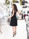 Платье А-силуэта черное в горошек | 5867322 | фото 3