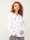 Блуза белая с принтом | 5869034 | фото 2
