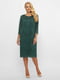 Сукня А-силуету темно-зелена | 5870036