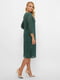 Сукня А-силуету темно-зелена | 5870036 | фото 2